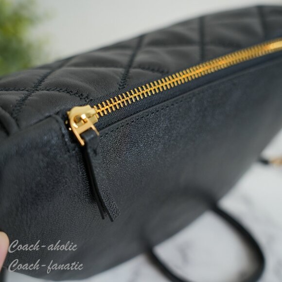 NWT Tory Burch Willa Belt Bag Leather Fanny Pack Crossbody in Black - Picture 9 of 9